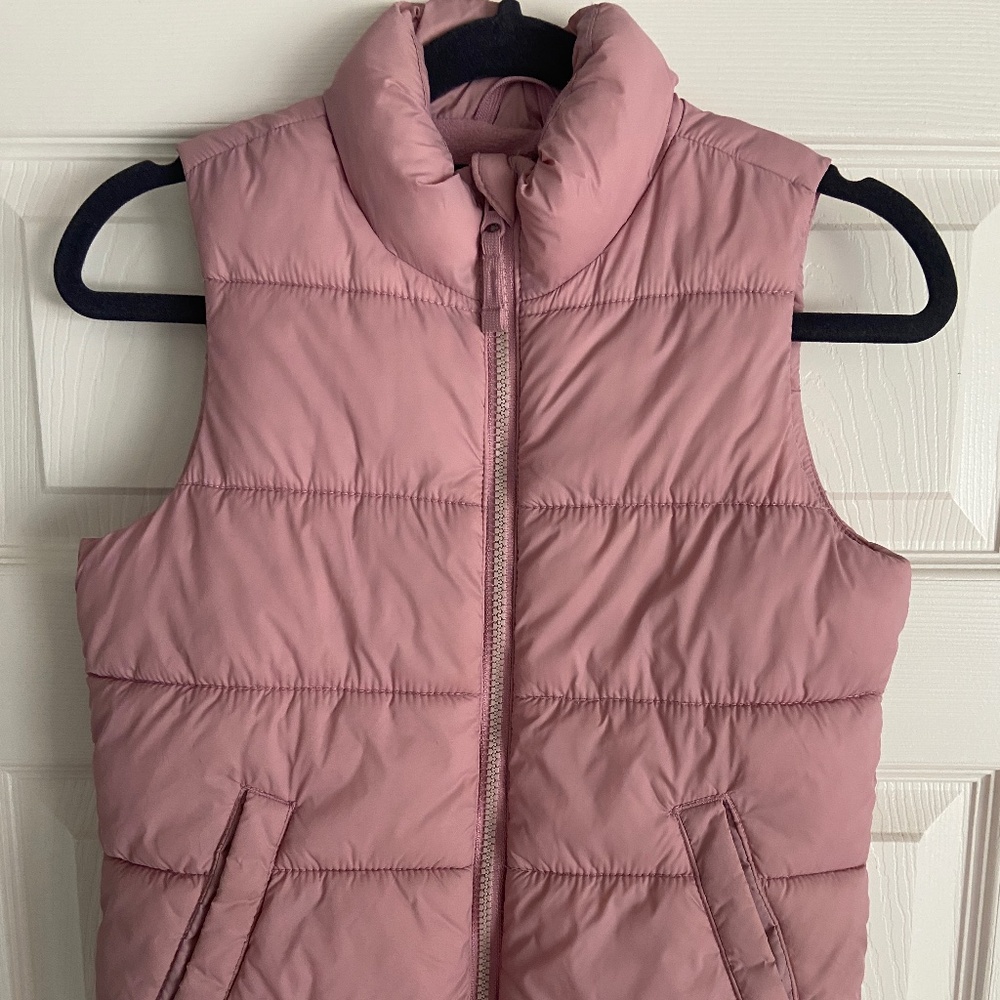 Pink Puffy Vest Old Navy